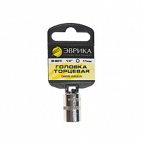 Головка торцевая 11мм 1/4"DR 6-гранная (держатель) ЭВРИКА 1/336